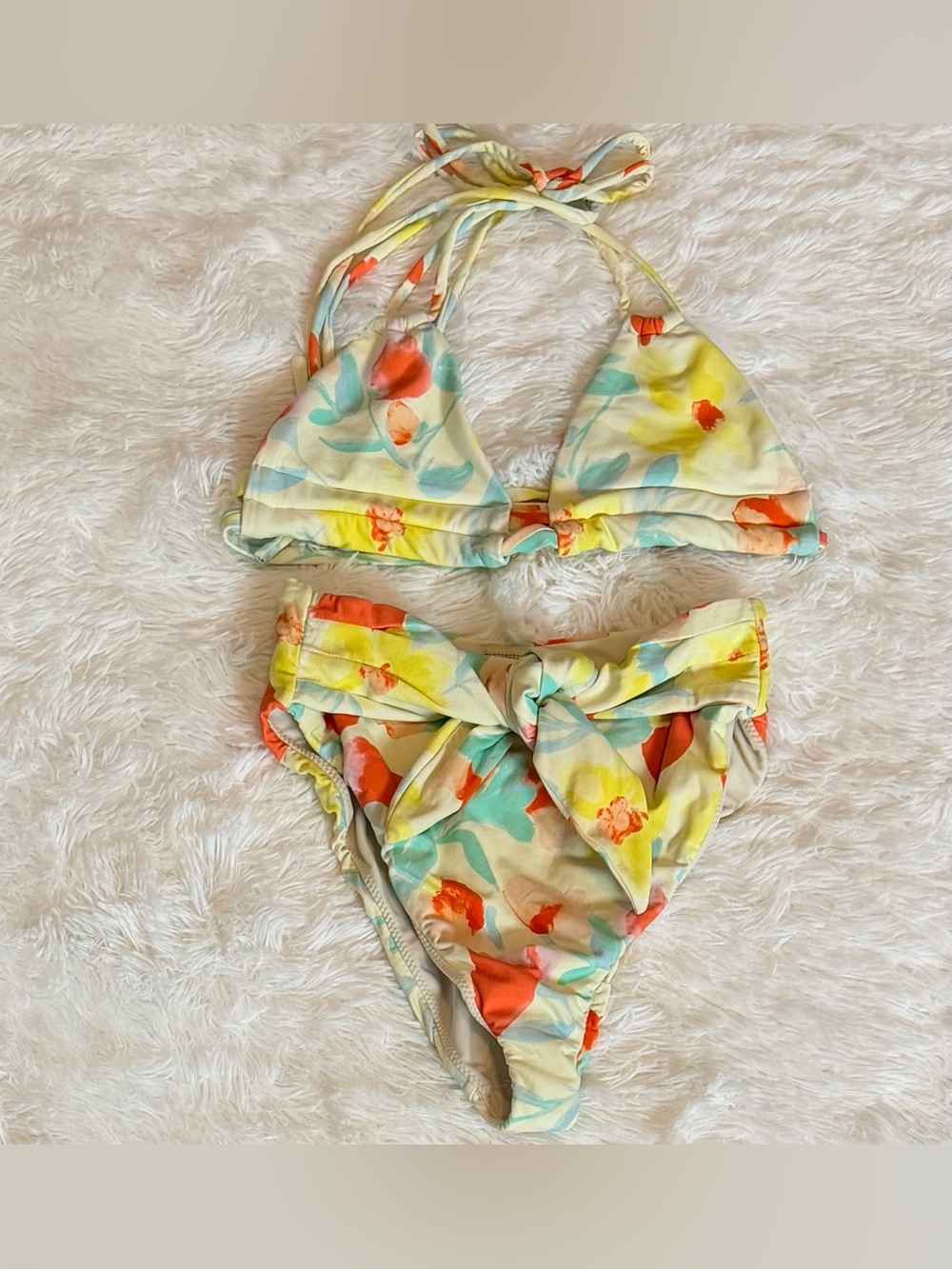 Montce Swim Helena Floral Bikini Set - Size Medium